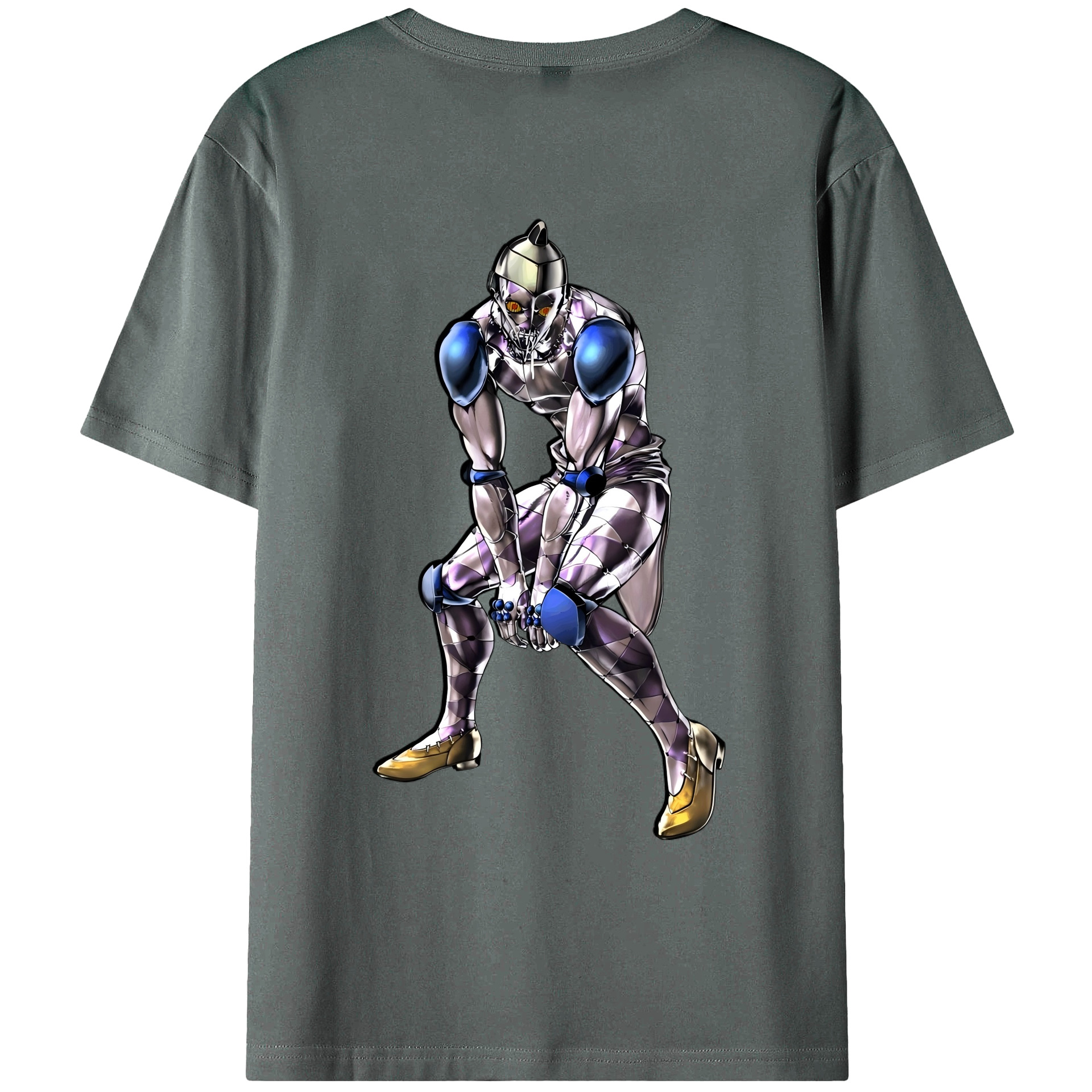 （画像用） ジョジョの奇妙な冒険 JoJo's Bizarre Adventure 綿100％ メンズ半袖Tシャツ（バックプリント） 通気性